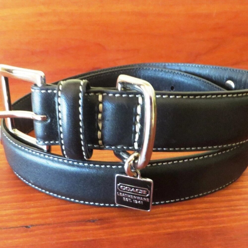 Coach Black Dog Collar - Size XL 8848